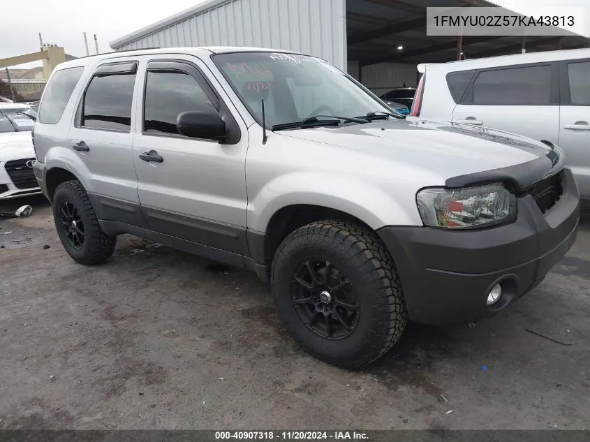 2007 Ford Escape Xls/Xls Manual VIN: 1FMYU02Z57KA43813 Lot: 40907318