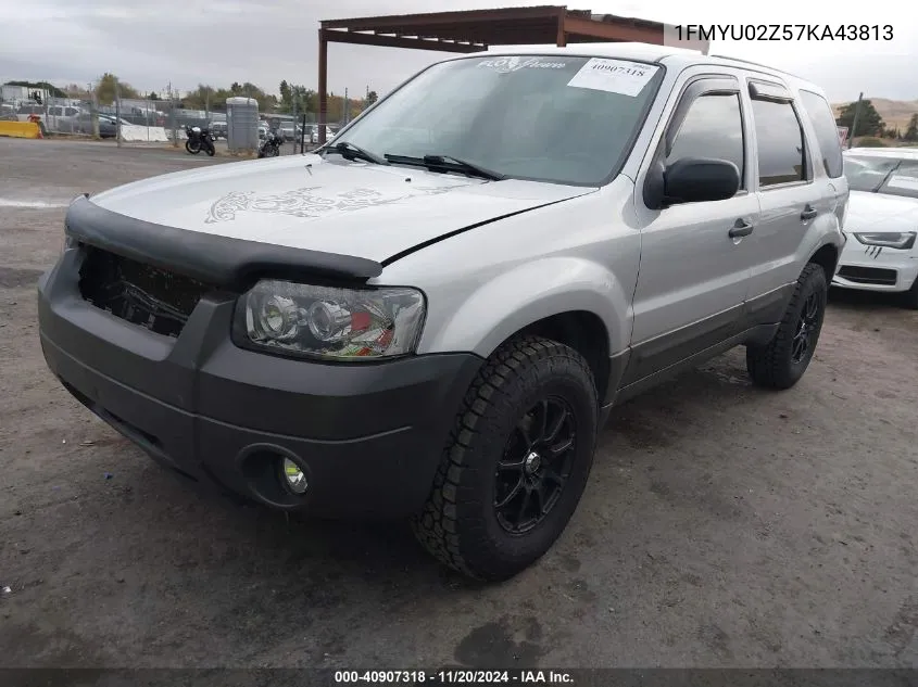 2007 Ford Escape Xls/Xls Manual VIN: 1FMYU02Z57KA43813 Lot: 40907318