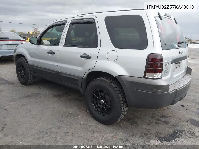 2007 Ford Escape Xls/Xls Manual VIN: 1FMYU02Z57KA43813 Lot: 40907318