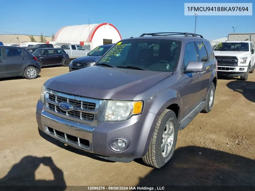 1FMCU94188KA97694 2008 Ford Escape Limited