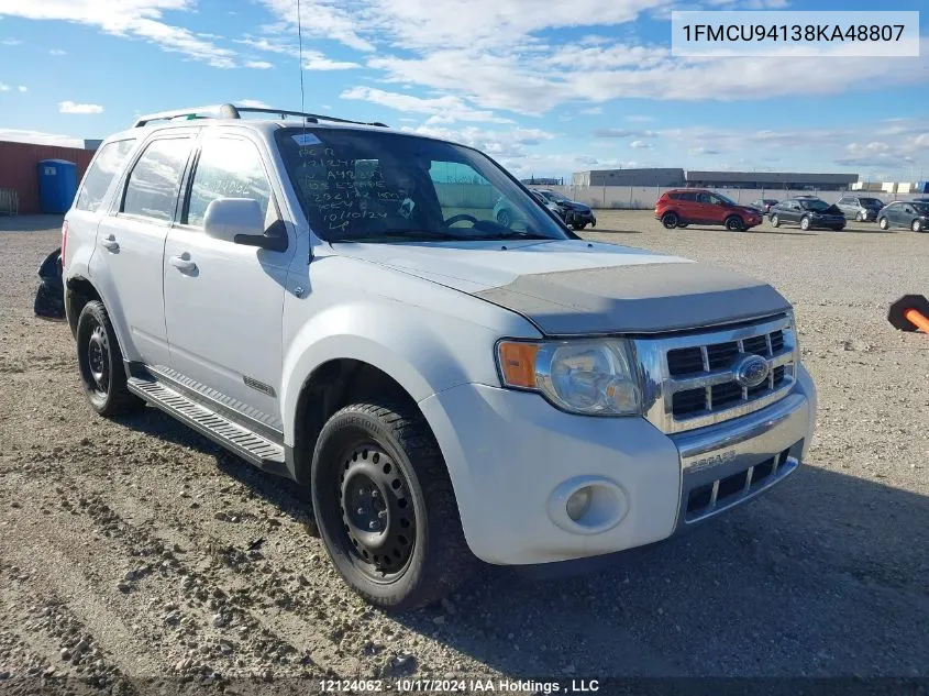 1FMCU94138KA48807 2008 Ford Escape Limited