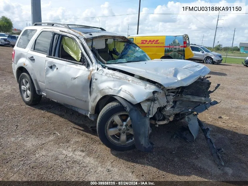 1FMCU03188KA91150 2008 Ford Escape Xlt