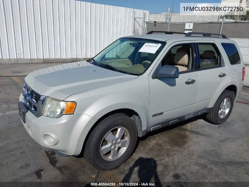 1FMCU03Z98KC72750 2008 Ford Escape Xlt