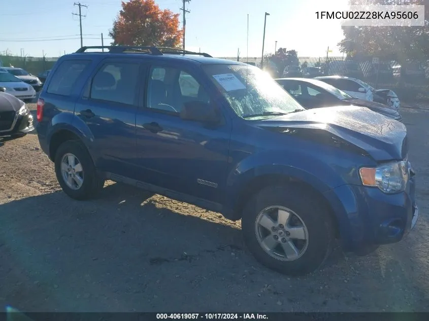 2008 Ford Escape Xls/Xls Manual VIN: 1FMCU02Z28KA95606 Lot: 40619057