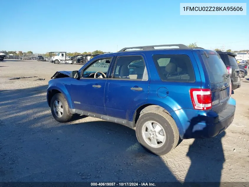 2008 Ford Escape Xls/Xls Manual VIN: 1FMCU02Z28KA95606 Lot: 40619057