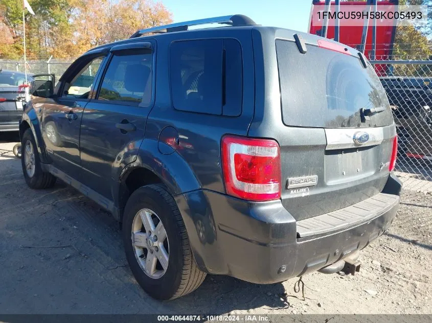 2008 Ford Escape Hybrid VIN: 1FMCU59H58KC05493 Lot: 40644874