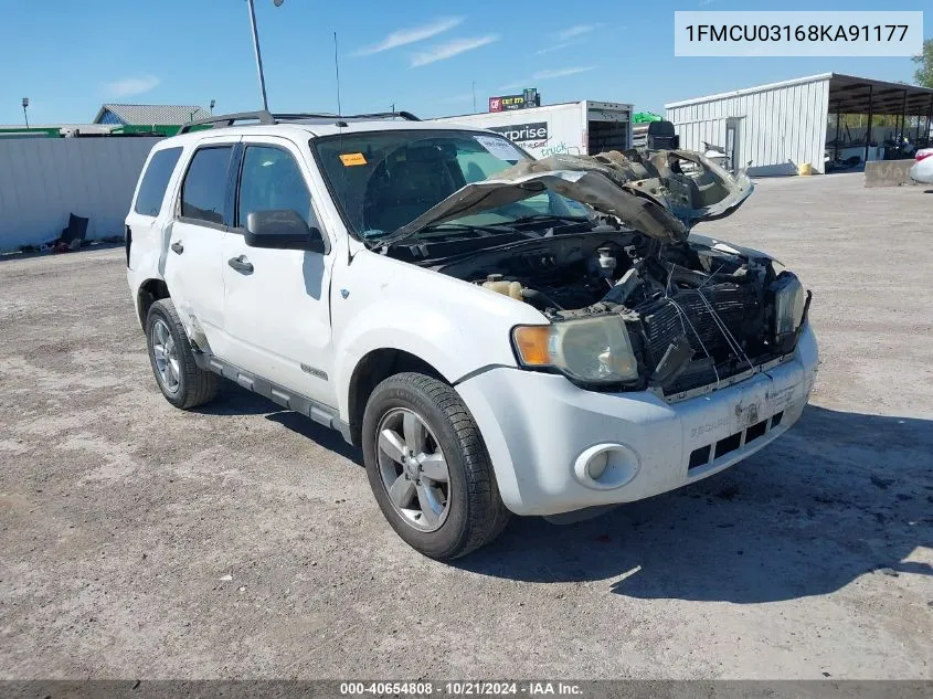 2008 Ford Escape Xlt VIN: 1FMCU03168KA91177 Lot: 40654808