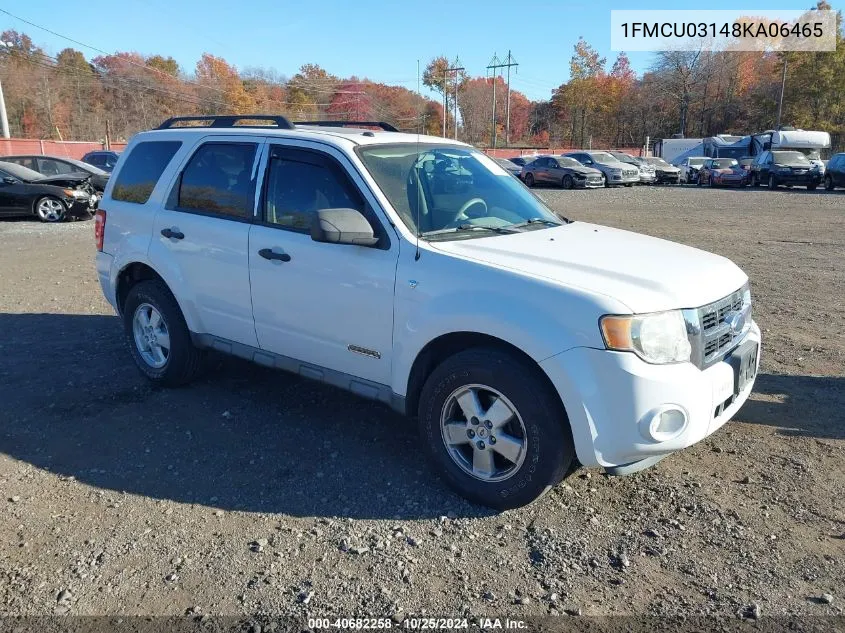 2008 Ford Escape Xlt VIN: 1FMCU03148KA06465 Lot: 40682258