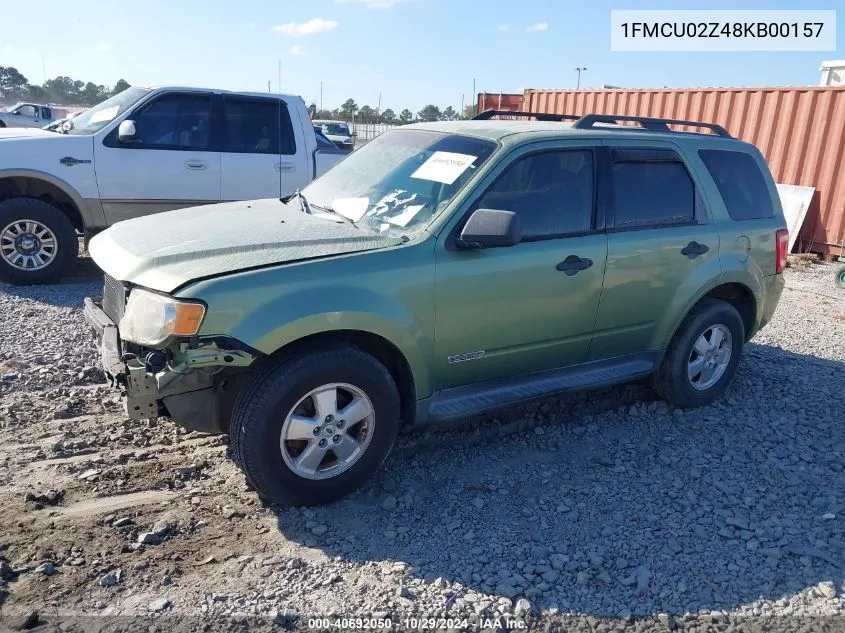 2008 Ford Escape Xls/Xls Manual VIN: 1FMCU02Z48KB00157 Lot: 40692050