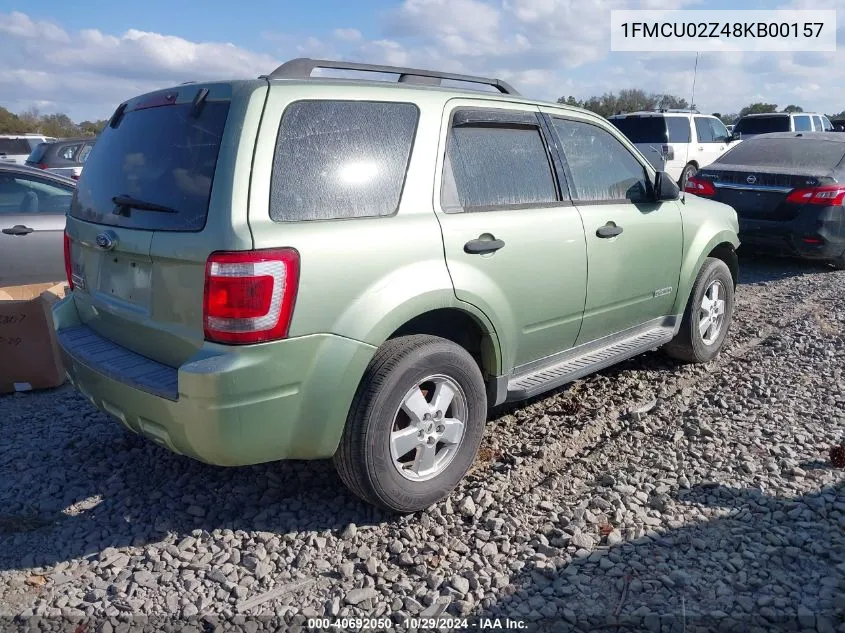 2008 Ford Escape Xls/Xls Manual VIN: 1FMCU02Z48KB00157 Lot: 40692050