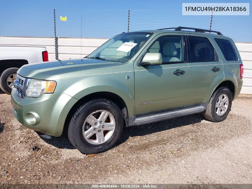 1FMCU49H28KA18366 2008 Ford Escape Hybrid