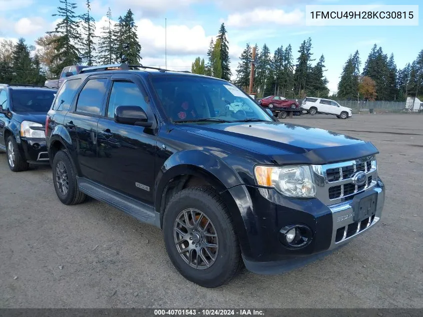 2008 Ford Escape Hybrid VIN: 1FMCU49H28KC30815 Lot: 40701543