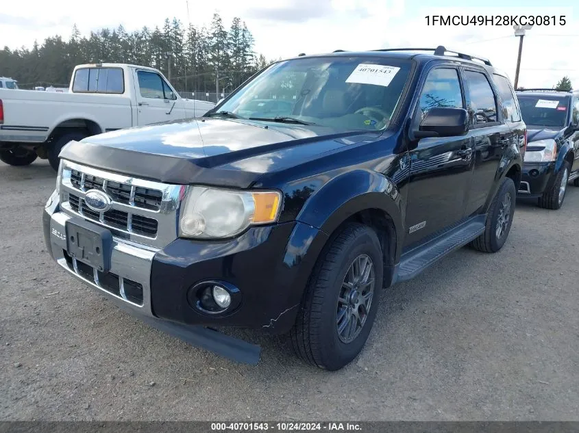 2008 Ford Escape Hybrid VIN: 1FMCU49H28KC30815 Lot: 40701543