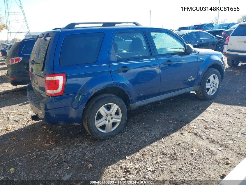 1FMCU03148KC81656 2008 Ford Escape Xlt