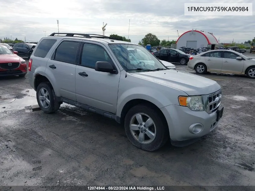 2009 Ford Escape Xlt VIN: 1FMCU93759KA90984 Lot: 12074944