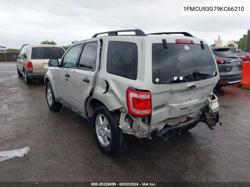 2009 Ford Escape Xlt VIN: 1FMCU93G79KC66210 Lot: 39326699