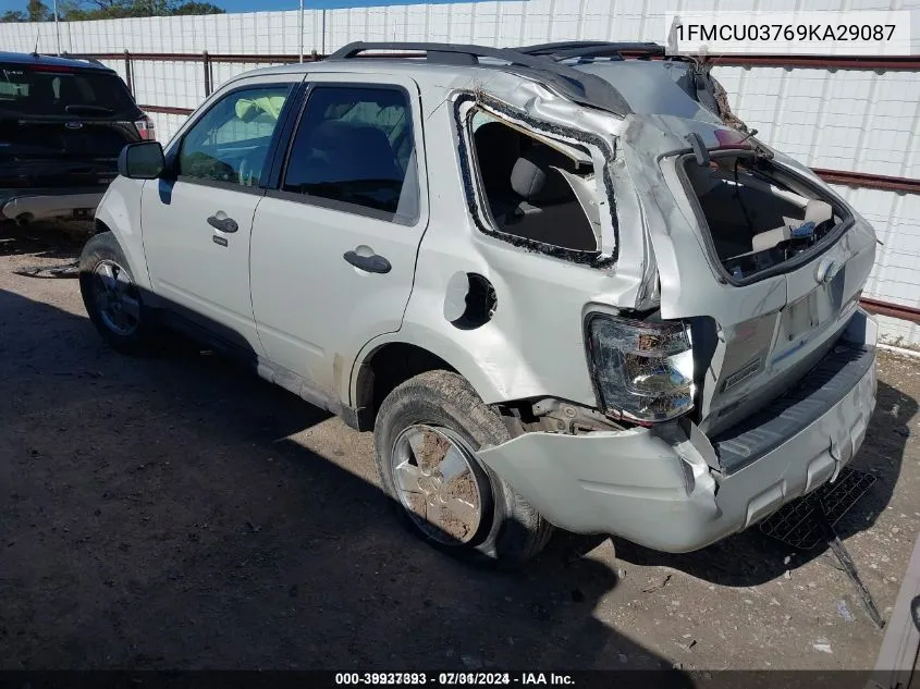 1FMCU03769KA29087 2009 Ford Escape Xlt