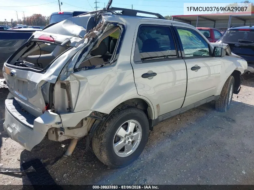 1FMCU03769KA29087 2009 Ford Escape Xlt