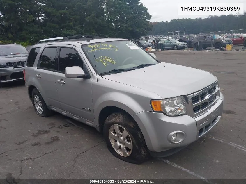 2009 Ford Escape Hybrid Limited VIN: 1FMCU49319KB30369 Lot: 40154333