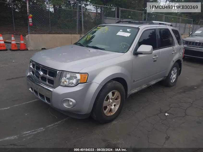 2009 Ford Escape Hybrid Limited VIN: 1FMCU49319KB30369 Lot: 40154333