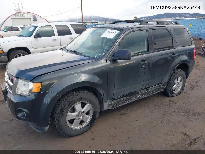 2009 Ford Escape Xlt VIN: 1FMCU93G89KA25448 Lot: 40199456