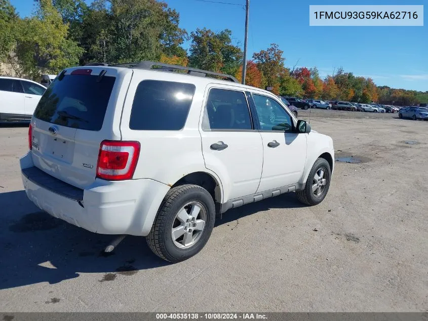 1FMCU93G59KA62716 2009 Ford Escape Xlt