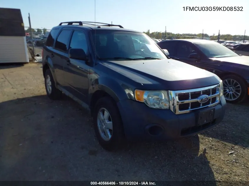 2009 Ford Escape Xlt VIN: 1FMCU03G59KD08532 Lot: 40566406