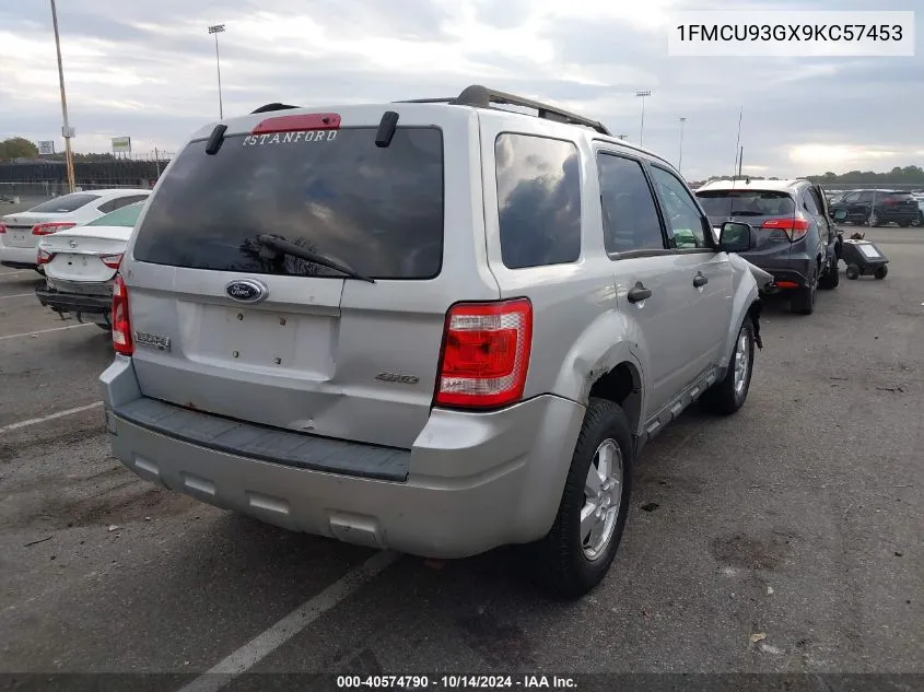 2009 Ford Escape Xlt VIN: 1FMCU93GX9KC57453 Lot: 40574790