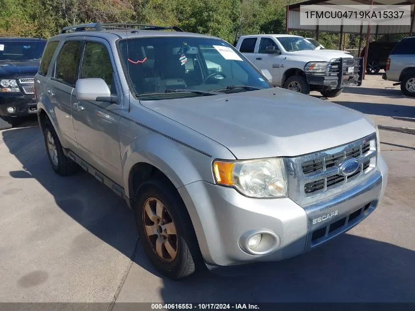 2009 Ford Escape Limited VIN: 1FMCU04719KA15337 Lot: 40616553