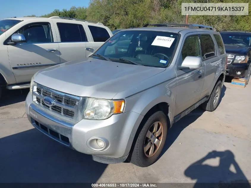 2009 Ford Escape Limited VIN: 1FMCU04719KA15337 Lot: 40616553