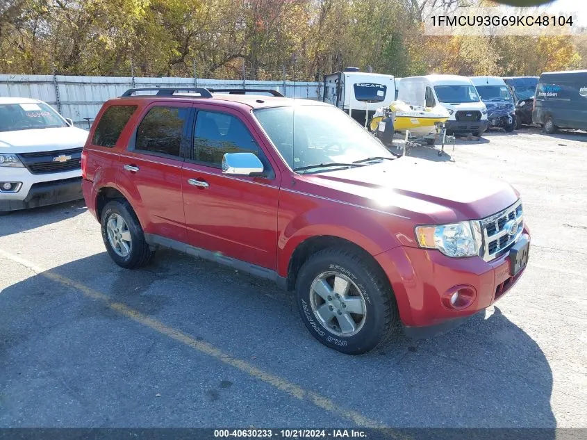 2009 Ford Escape Xlt VIN: 1FMCU93G69KC48104 Lot: 40630233