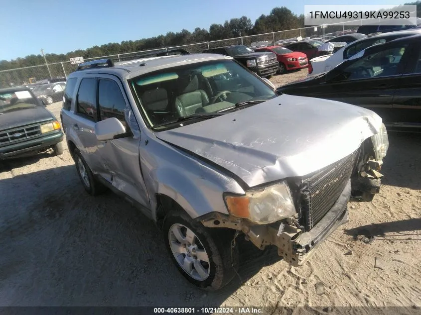 2009 Ford Escape Hybrid Limited VIN: 1FMCU49319KA99253 Lot: 40638801