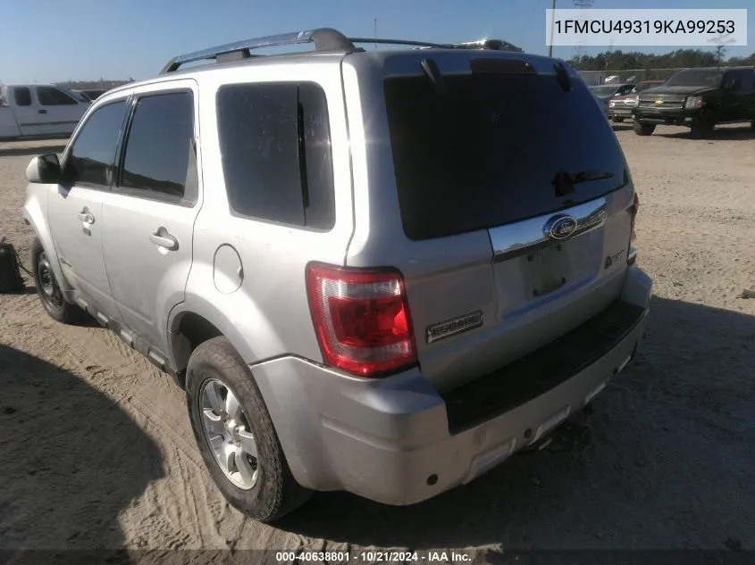 2009 Ford Escape Hybrid Limited VIN: 1FMCU49319KA99253 Lot: 40638801