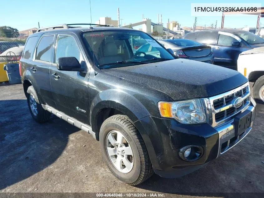 2009 Ford Escape Hybrid Limited VIN: 1FMCU49339KA61698 Lot: 40648046