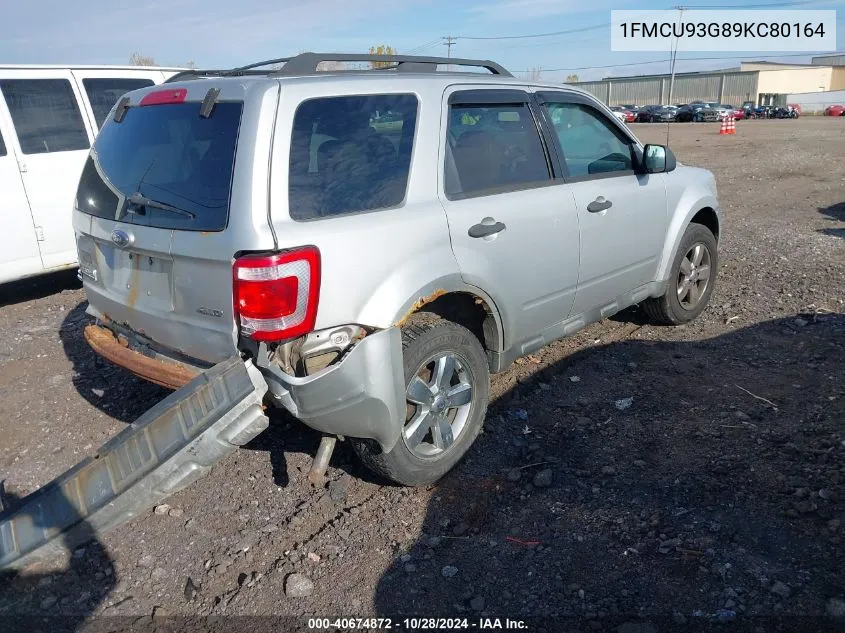 2009 Ford Escape Xlt VIN: 1FMCU93G89KC80164 Lot: 40674872