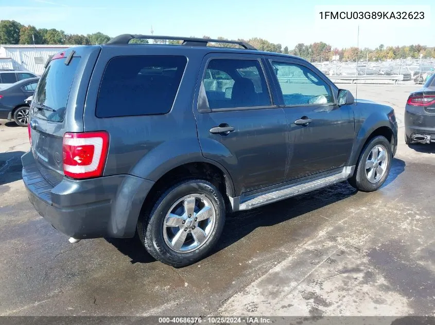 2009 Ford Escape Xlt VIN: 1FMCU03G89KA32623 Lot: 40686376