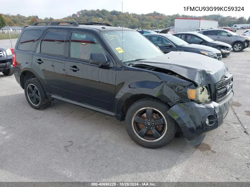 2009 Ford Escape Xlt VIN: 1FMCU93G99KC59324 Lot: 40698229