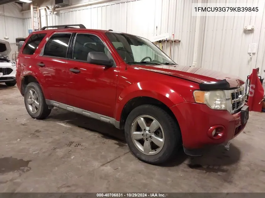 2009 Ford Escape Xlt VIN: 1FMCU93G79KB39845 Lot: 40706831