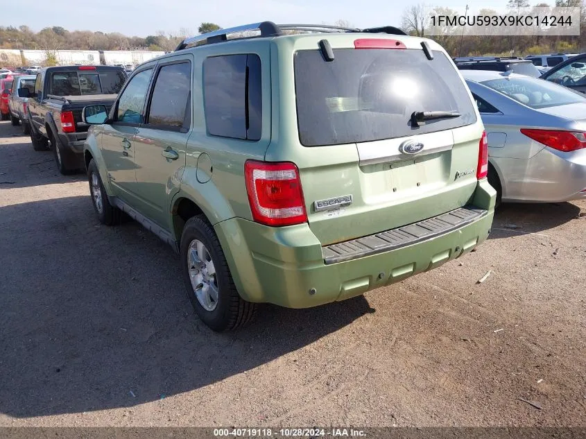 2009 Ford Escape Hybrid VIN: 1FMCU593X9KC14244 Lot: 40719118