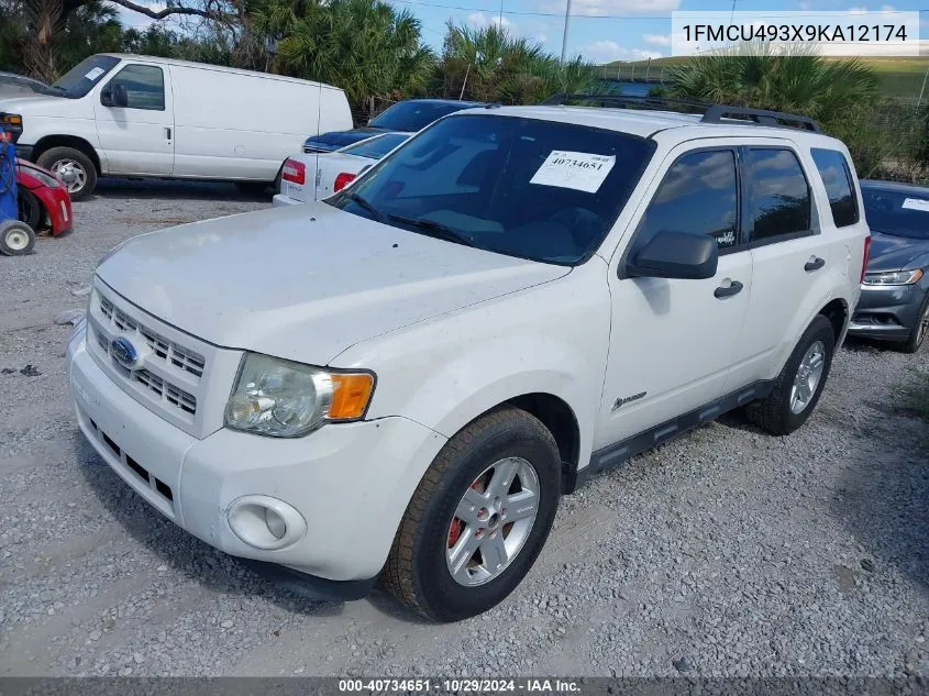 2009 Ford Escape Hybrid Limited VIN: 1FMCU493X9KA12174 Lot: 40734651