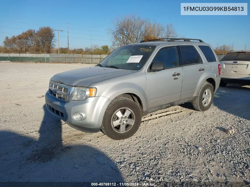 2009 Ford Escape Xlt VIN: 1FMCU03G99KB54813 Lot: 40769112