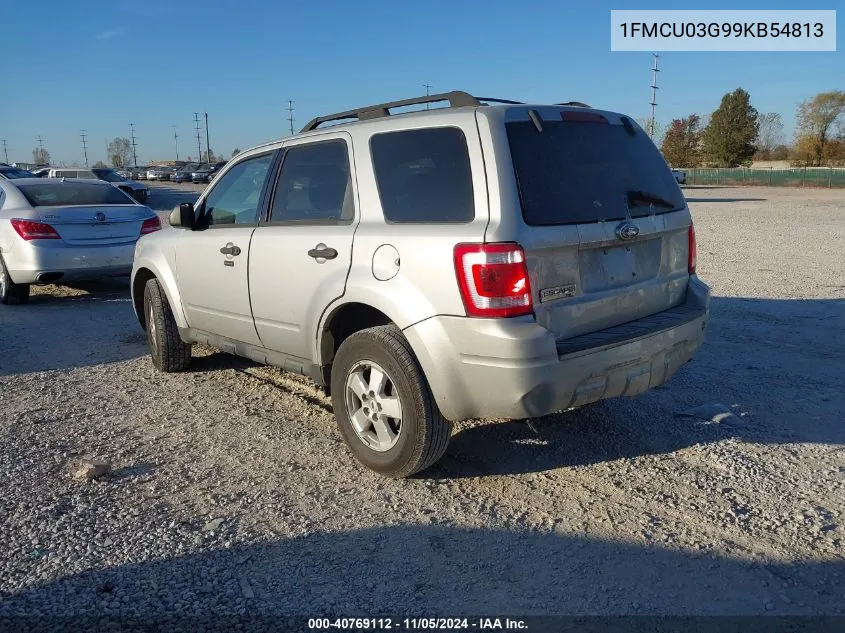 2009 Ford Escape Xlt VIN: 1FMCU03G99KB54813 Lot: 40769112