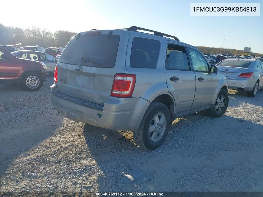 2009 Ford Escape Xlt VIN: 1FMCU03G99KB54813 Lot: 40769112