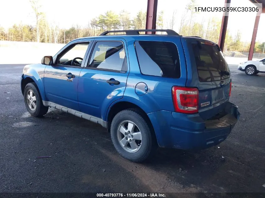 2009 Ford Escape Xlt VIN: 1FMCU93G59KC30306 Lot: 40793776