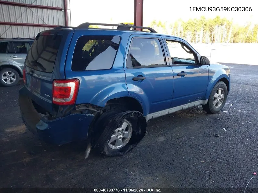 2009 Ford Escape Xlt VIN: 1FMCU93G59KC30306 Lot: 40793776