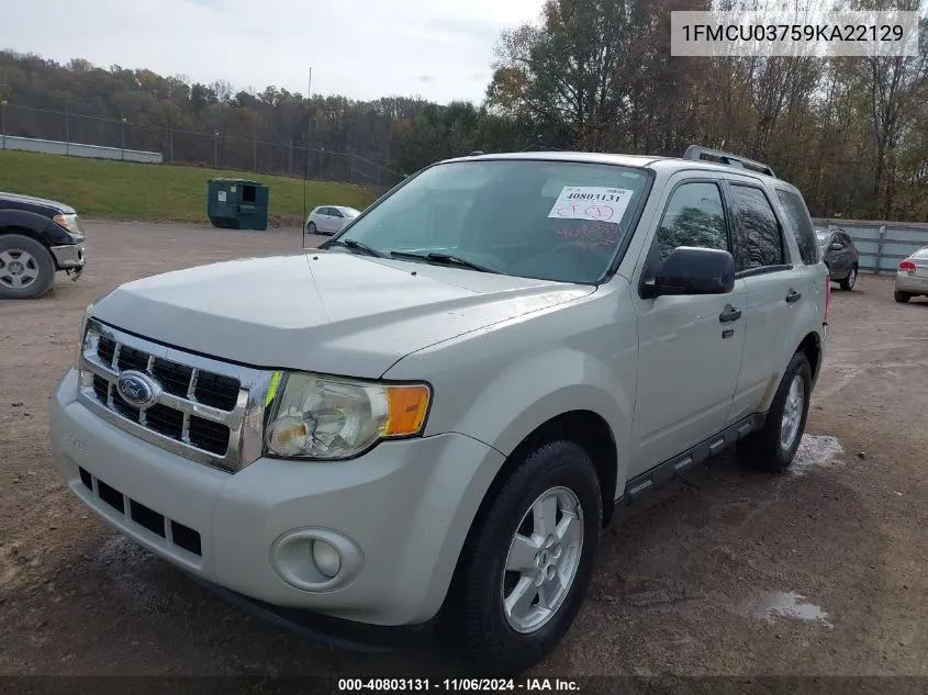 1FMCU03759KA22129 2009 Ford Escape Xlt