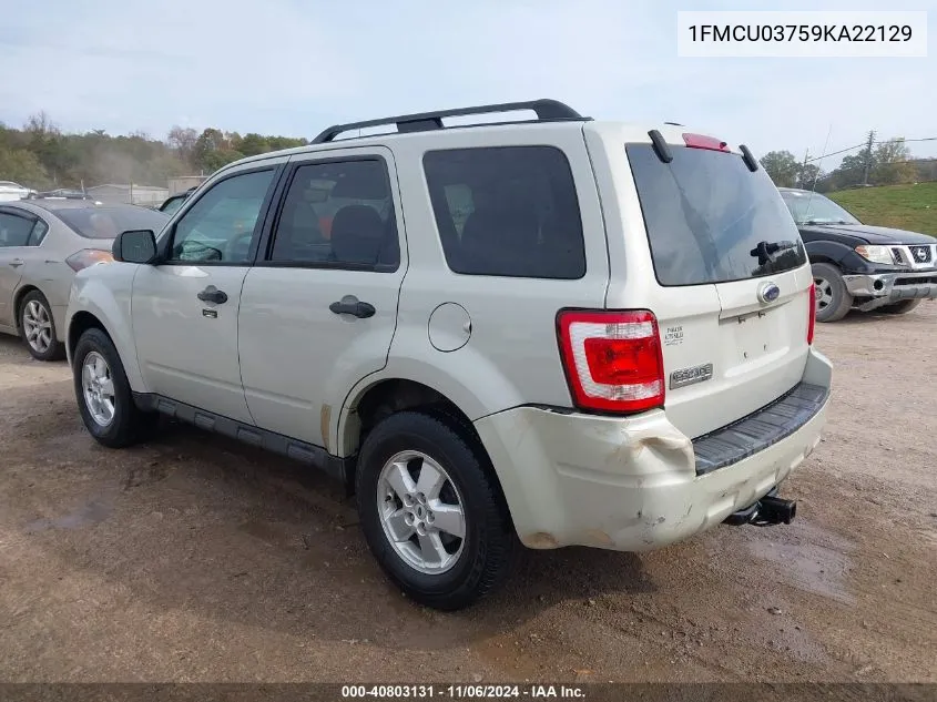 1FMCU03759KA22129 2009 Ford Escape Xlt