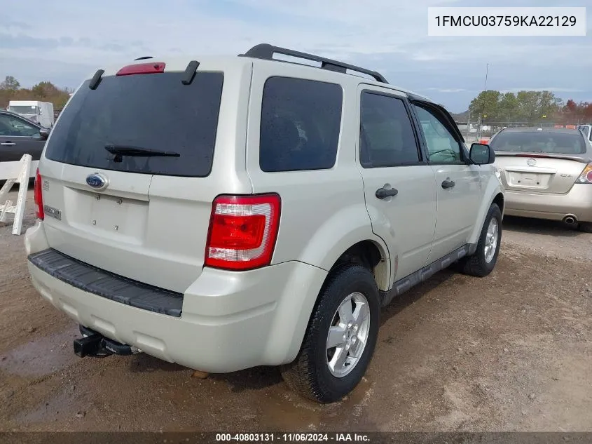 1FMCU03759KA22129 2009 Ford Escape Xlt