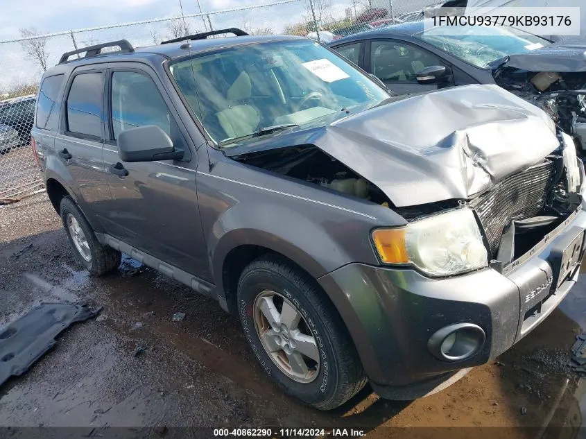 2009 Ford Escape Xlt VIN: 1FMCU93779KB93176 Lot: 40862290