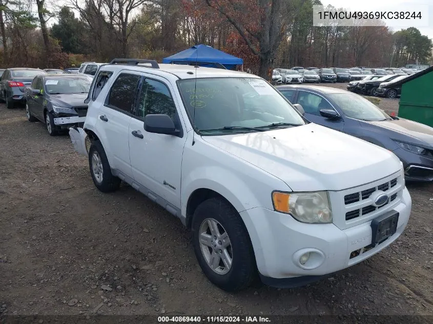 2009 Ford Escape Hybrid Limited VIN: 1FMCU49369KC38244 Lot: 40869440